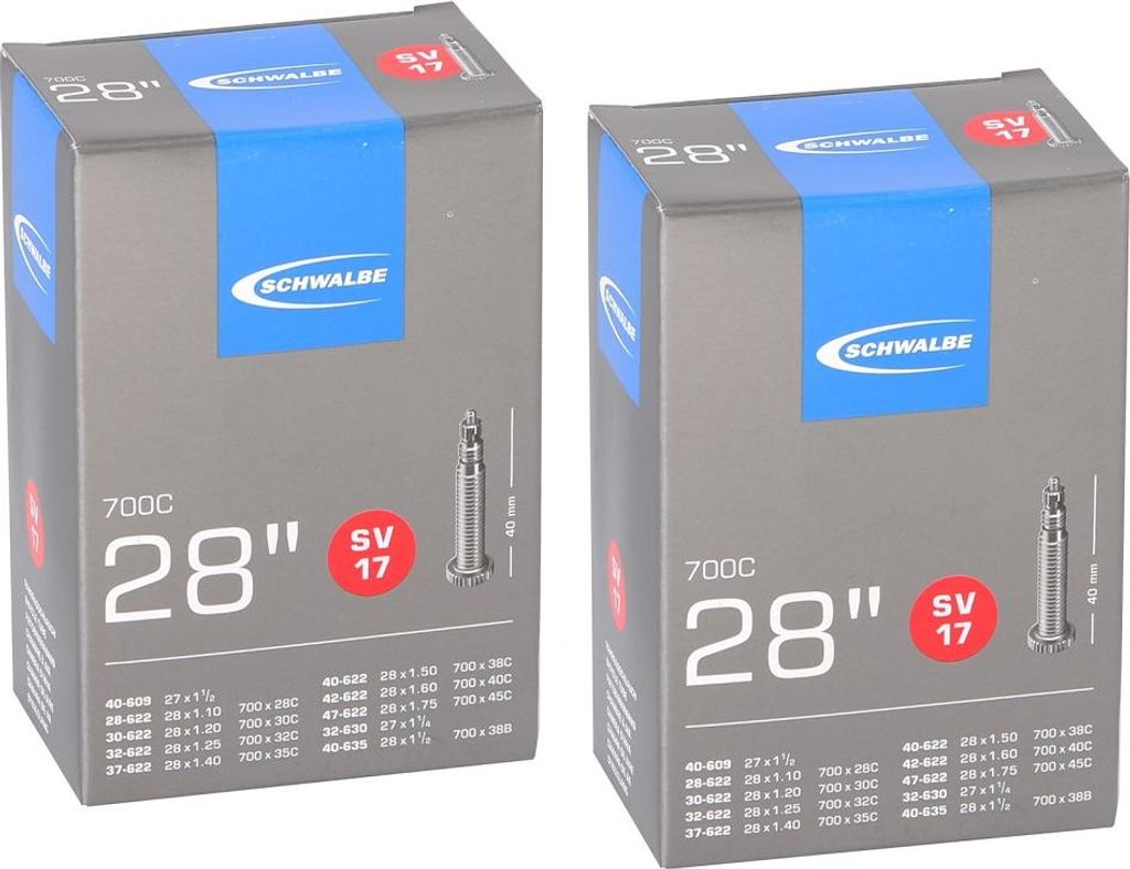 2 Stück Schwalbe ( SV17 ) 28"/700C Schlauch 28/47-622/635 Produktbild 