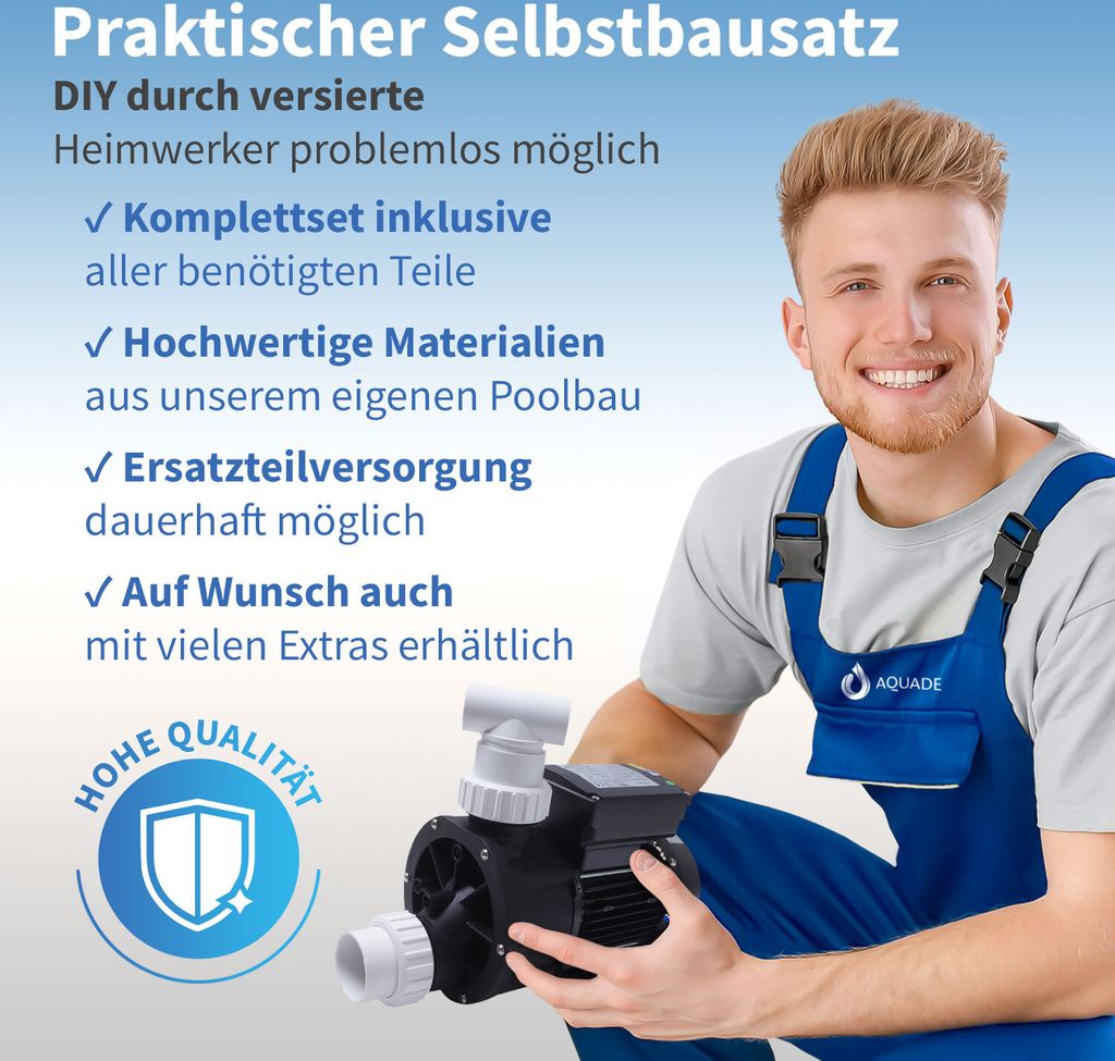 Set Bausatz für Whirlpool Jacuzzi 8 Seiten- und Produktbild 6