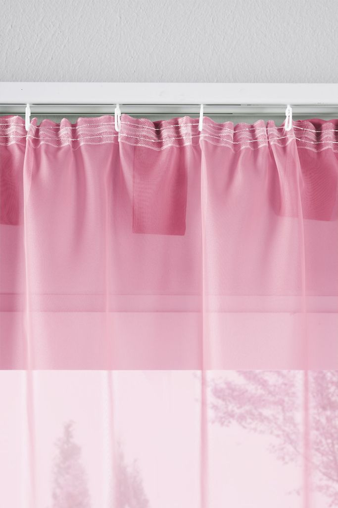 2er-Pack Gardinen Transparent Vorhang Set Wohnzimmer Voile Produktbild 7