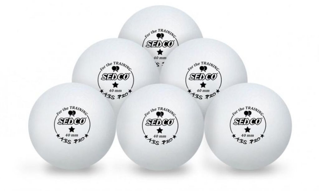 Palline da ping pong SEDCO per allenamento 1* CELL FREE 6pz Immagine del prodotto 