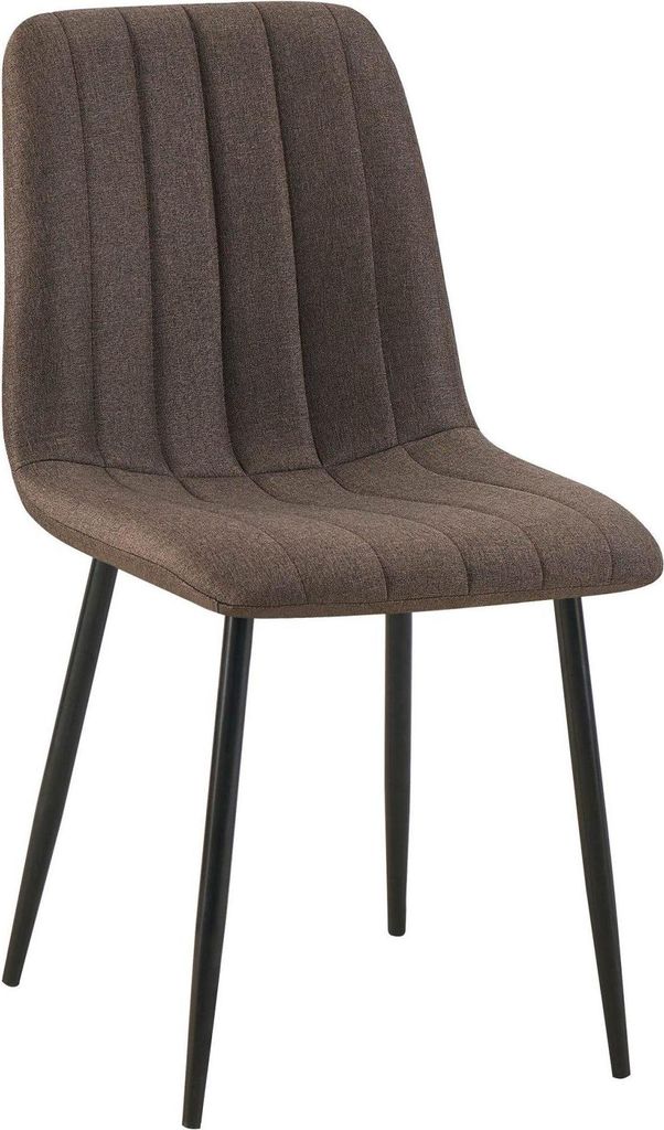Bequemer Dijon-Stuhl – aktualisierter Sitz – wartungsfreundliche Polsterung | Material: Stoff. Farbe: Braun