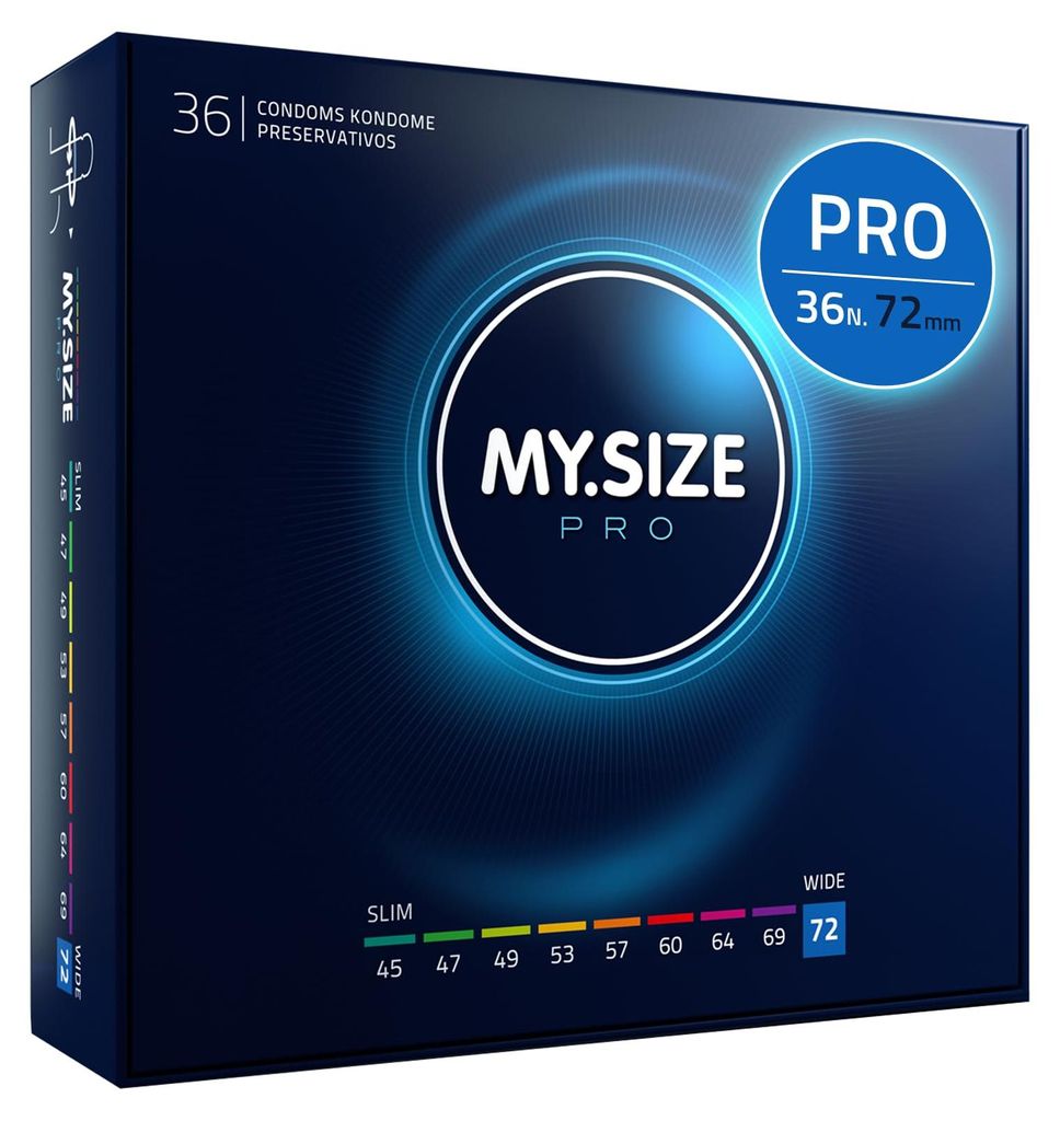 MY.SIZE PRO Preservativi Elite taglia 8, 72 mm, XXXL, 36 Immagine del prodotto 