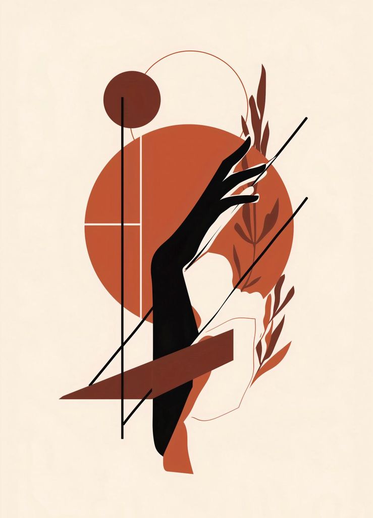 Plakat 20,5x28,4cm Abenddämmerung in der Hand