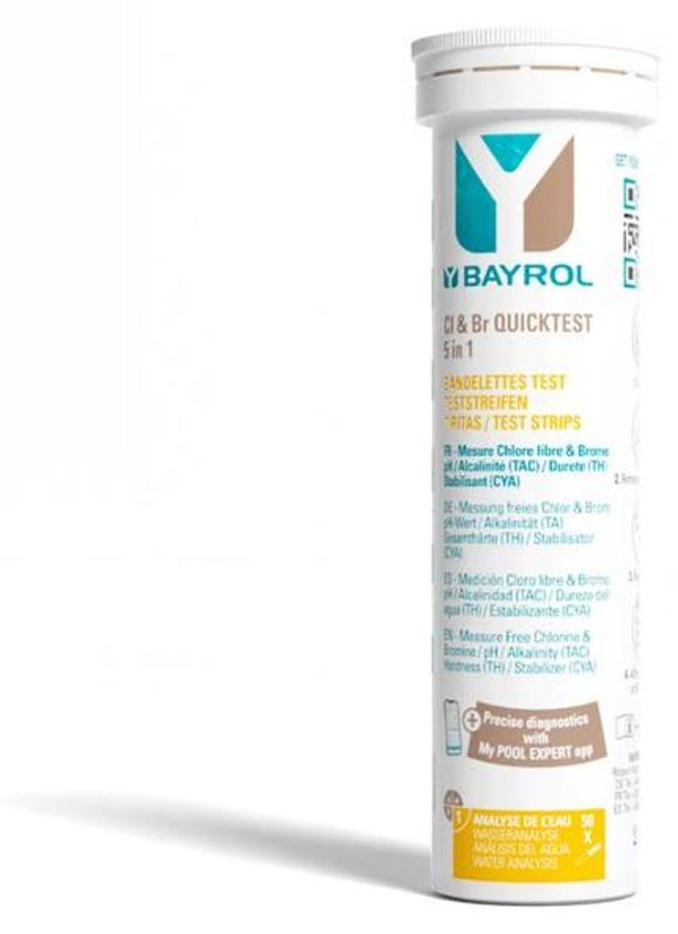 BAYROL Quicktest 5 in 1 (50 Teststreifen) Produktbild 
