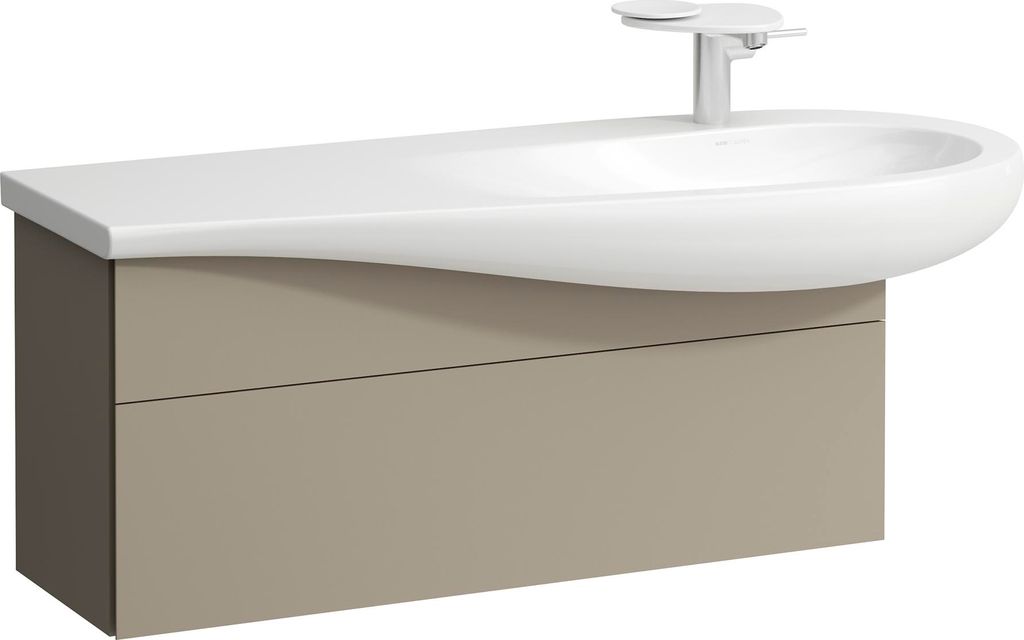 LAUFEN ILBAGNOALESSI Waschtischunterbau, Siphonausschnitt rechts, 995x320x440mm, 1 Schublade, H4304310972701