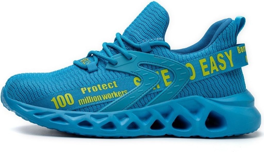 Sicherheitsschuhe für Herren und Damen, leichte Arbeitsschuhe, atmungsaktive Sportschuhe für Herren, rutschfeste Fitness-Sportschuhe mit Stahlkap...