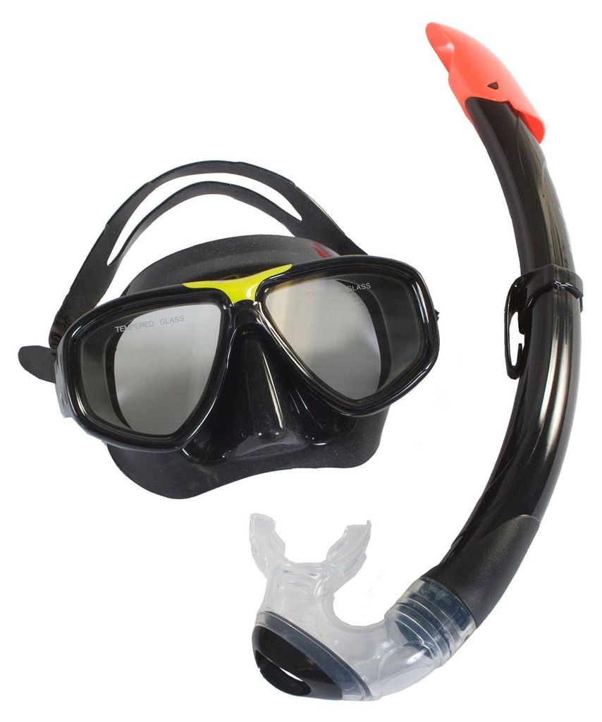 SportX Adult Schnorchelset ****, Erwachsener, Schwarz, Produktbild 