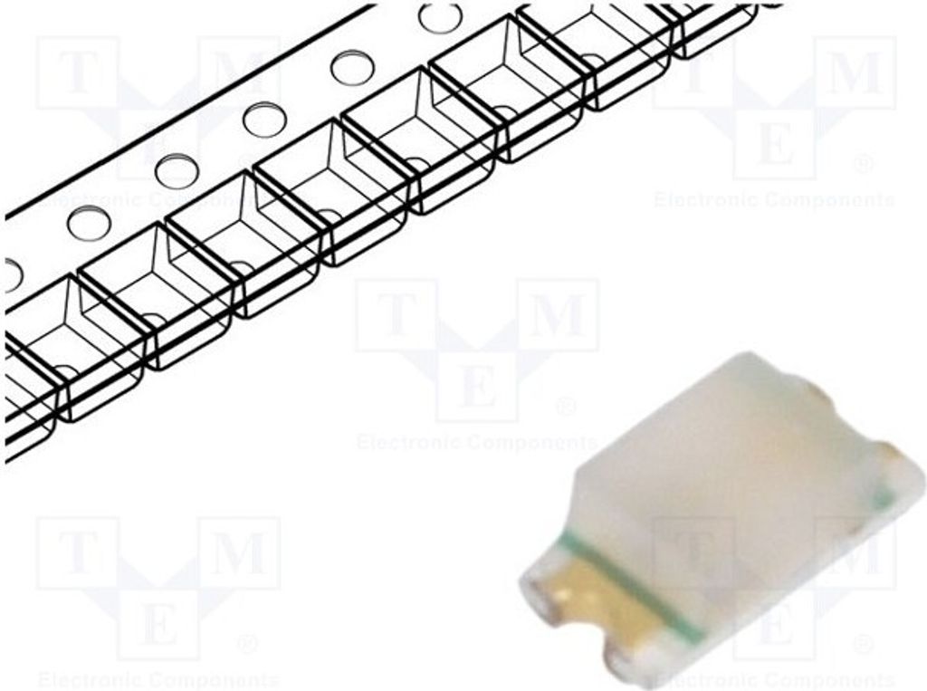 5x LED 0603 2,2V SMD 1,6x0,8x0,55mm gelb-grün 10÷25mcd 20mA SML-D12M8WT86 LED-Dio