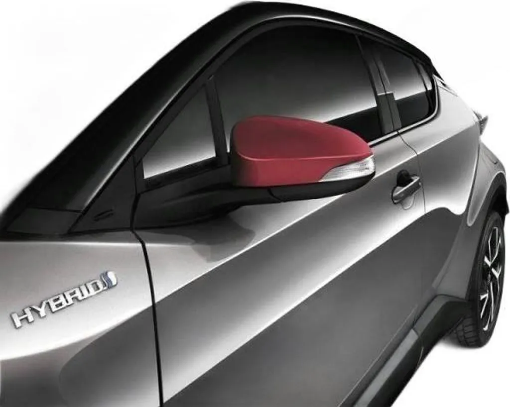 Coque rétroviseur droit Toyota C-HR rouge en plastique ABS injecté
