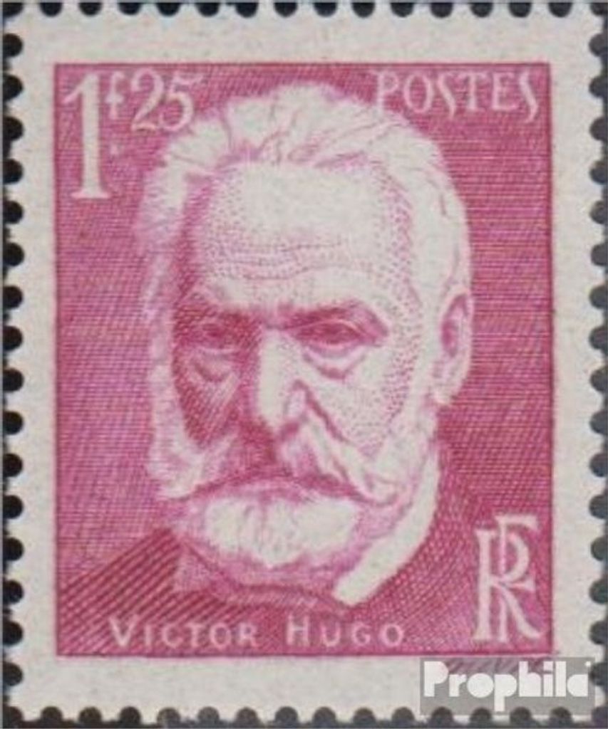 Briefmarken Frankreich 1935 Mi 300 (kompl.Ausg.) mit Falz V. Hugo