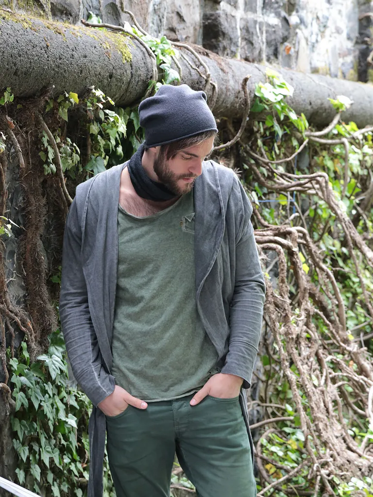 Kopka NeRo beanie cappello a tesa arrotolata in maglia integrale - 2