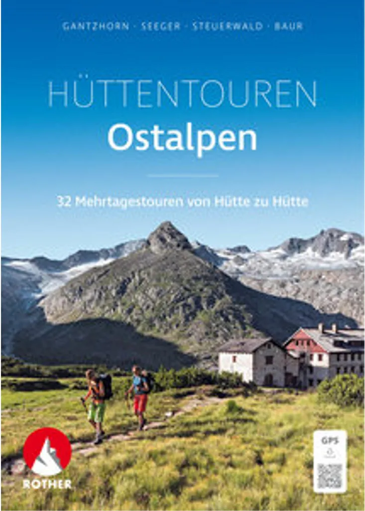 Topo-guide Hüttentouren Ostalpen avec tracés GPS et cartes détaillées