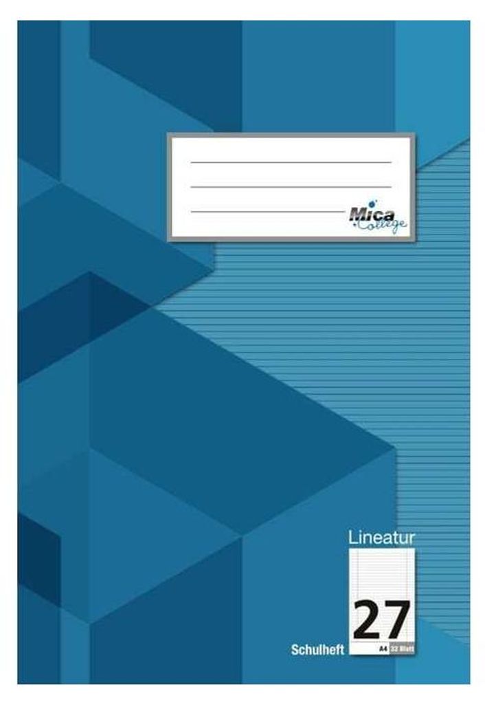 Doppelheft A4 - Lineatur 27 - liniert mit Doppelrand - 32 Produktbild 