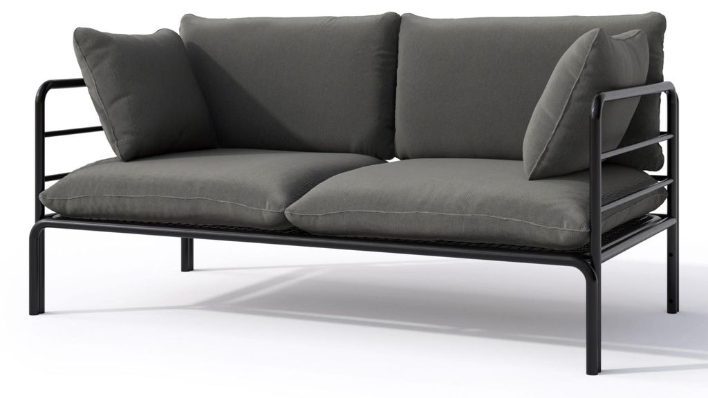 Selsey Worcully - Garten-Sofa 2-Sitzer, wasserabweisend, Produktbild 