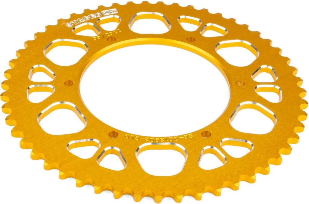 Pignon 53 Dents Stage6 Jaune pour Réparation Transmission Aprilia SX 50 - 2
