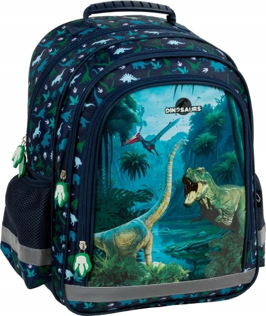 Sac à dos scolaire ergonomique Dinosaures BackUp résistant pour les enfants