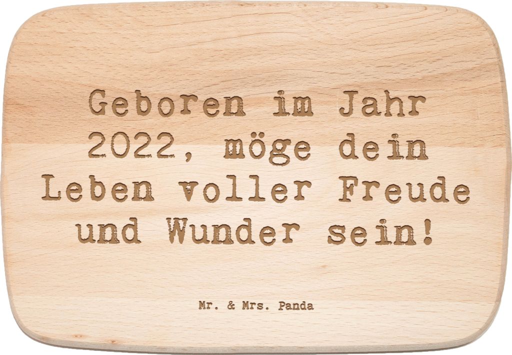 Mr. & Mrs. Panda Schneidebrett Spruch 2022 Geburtstag - Transparent - Geschenk, Geburtstagsfreude, Geburtstagsgeschenk, inspiriertes Leben, schneid...