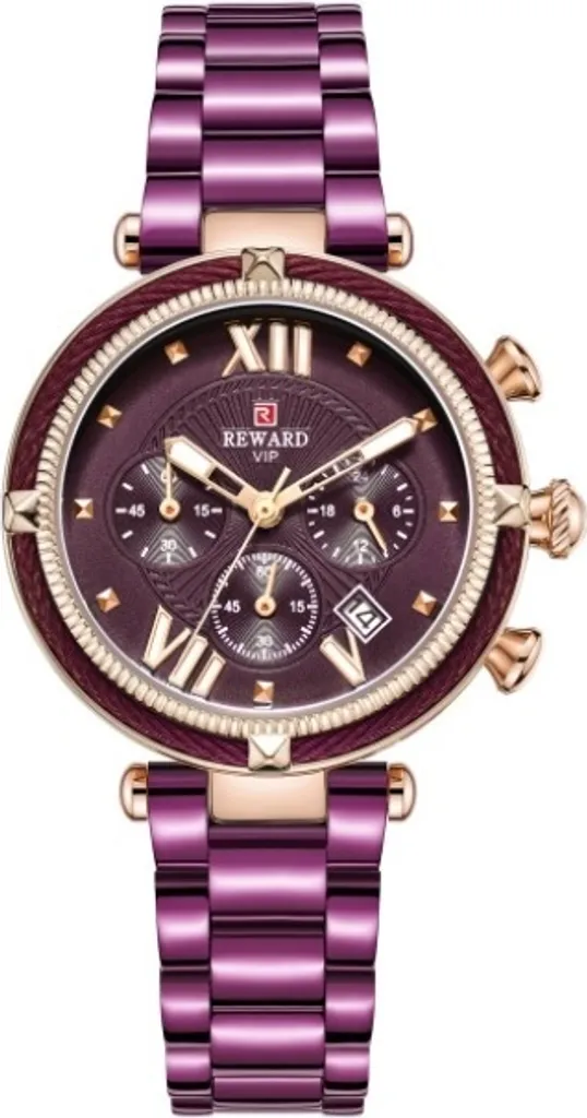 Montre-bracelet Analogique Violette pour Femme au Design Chic et Moderne