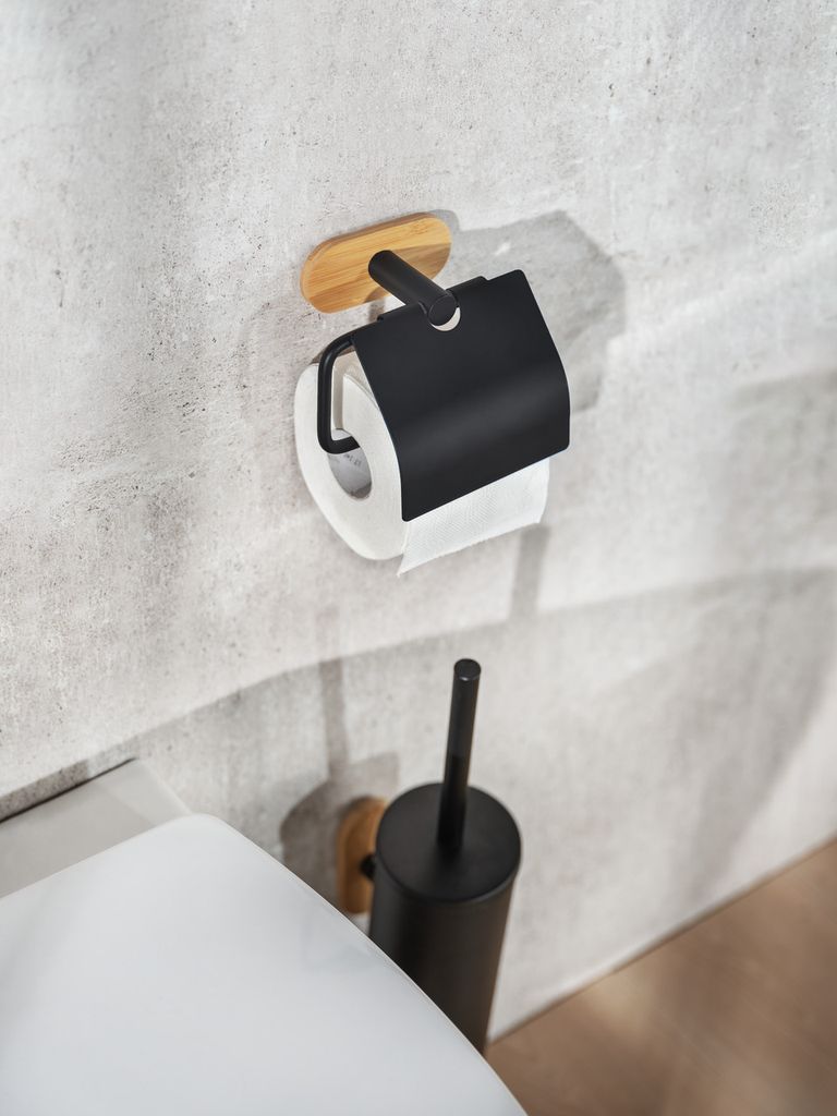 Turbo-Loc® Bamboo Toilettenpapierhalter Orea