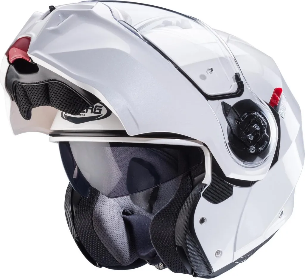 Casque Modulable Route Caberg Duke Evo Blanc Taille L Pliable Pratique - 4