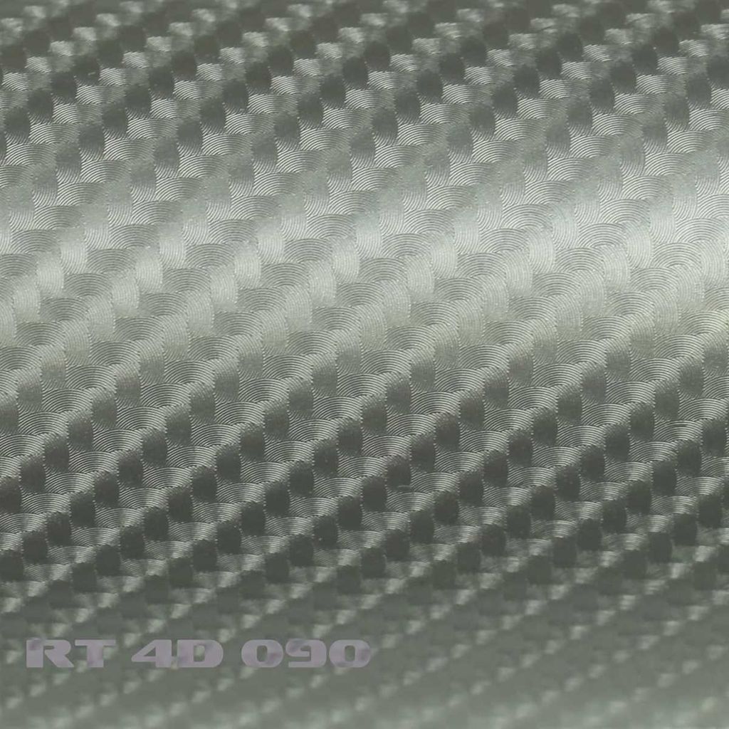 (6,57€/m²) Rapid Teck® 4D Carbon Folie Glanz Silbergrau Produktbild 