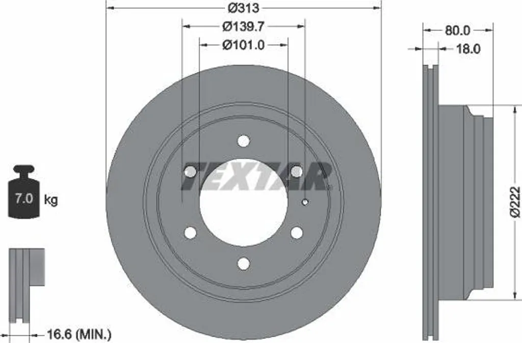Disque de frein pour entretien Opel Frontera et Monterey 92091600 OE