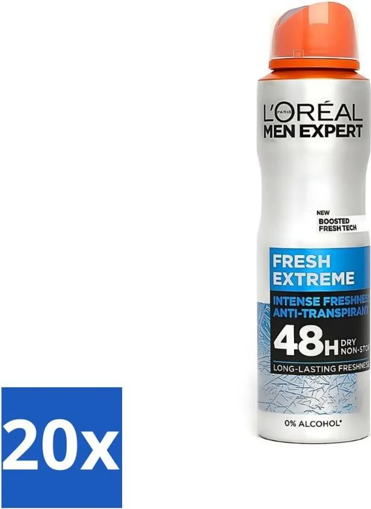 Recensione L'Oréal Men Expert Fresh Extreme 48h - Pack 20x 150ml