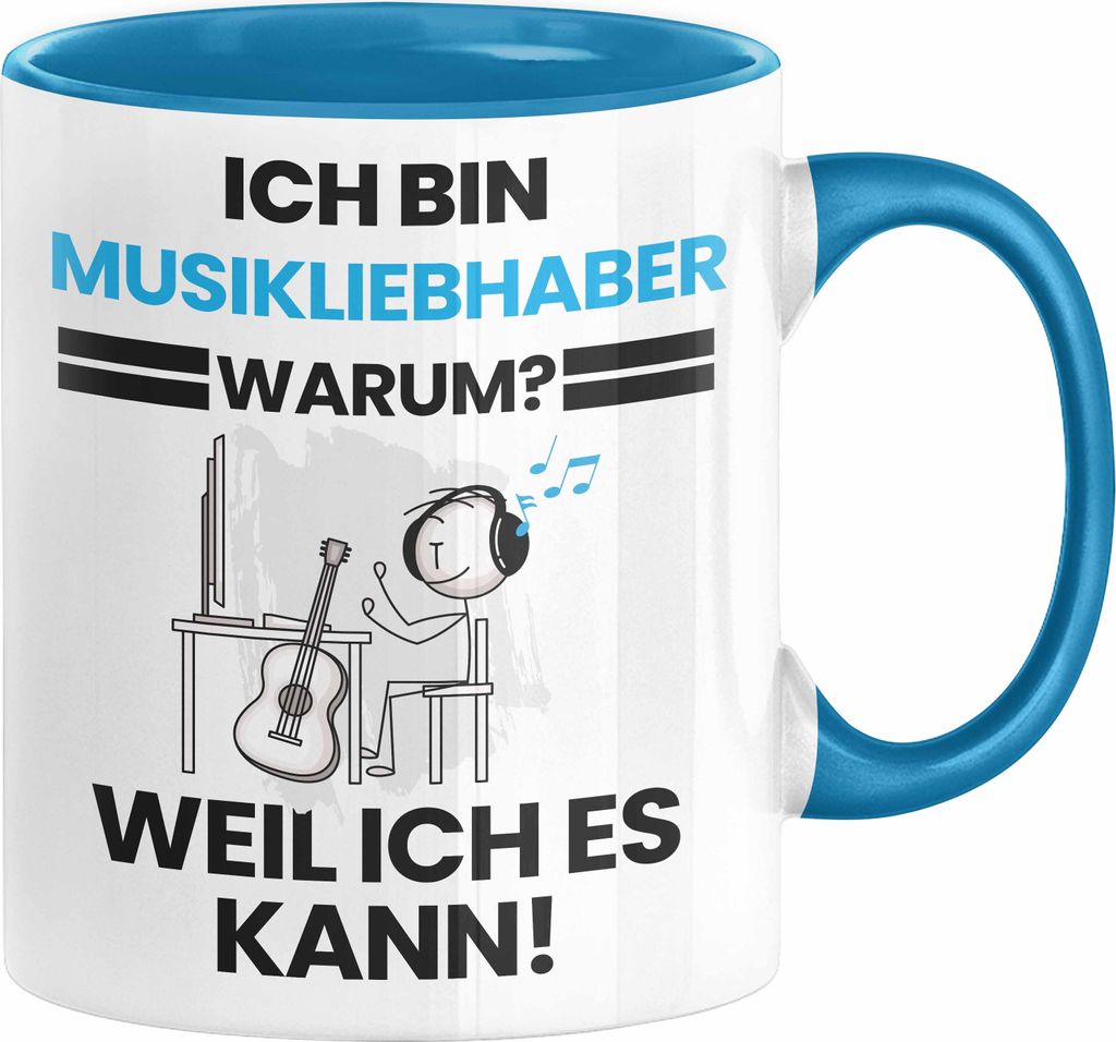 Musikliebhaber Geschenk Tasse Lustiger Spruch Ich Bin Musikliebhaber Warum Weil Ich Es Kann Geschenkidee Bester Musikliebhaber Geburtstag Kaffee-Be...