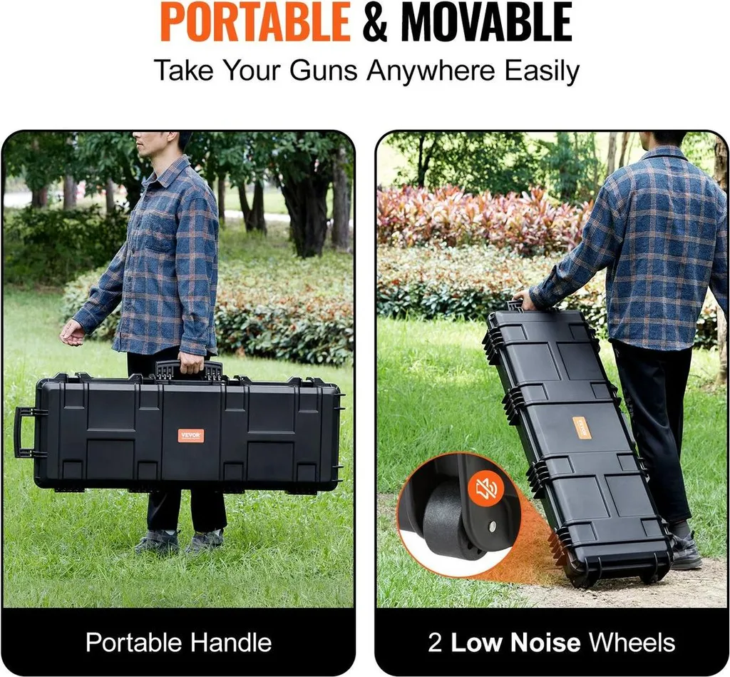 Valise rigide pour arme à feu avec mousse protectrice et étanche IP67 - 6