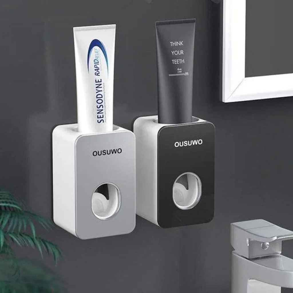 Distributeur Dentifrice Mains Libres à Fixation Murale - Dosage Précis