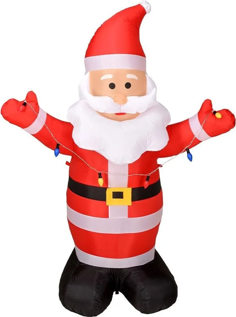 Père Noël Gonflable Lumineux Basic & Co - Décoration de Noël LED 180cm - 10