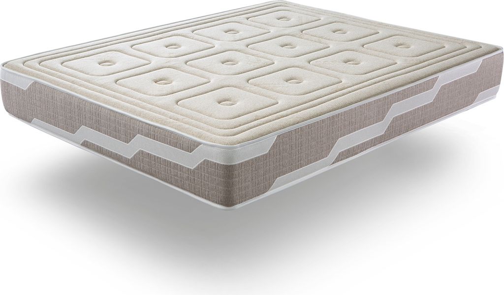 Naturmatratze Taschenfedern 150X190 ORGANIC, Hohe 27 CM, 100% Baumwolle und Leinen, Muskelentspannung, nachhaltig und ORIONnomisch. Festigkeit 3/5 ...