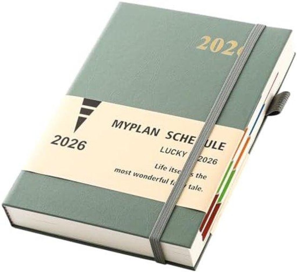 A5-Tagesplaner 2026 mit täglichem und monatlichem Layout
