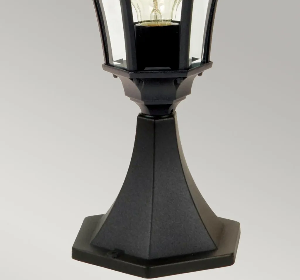 Lampe extérieure rétro E27 60W en métal noir Garden Zone série Ledbury - 3