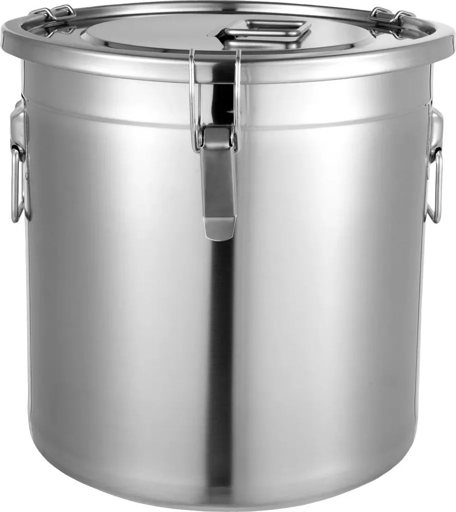Contenitore Alimentare Inox 33L - Secchio Professionale 304 Ermetico