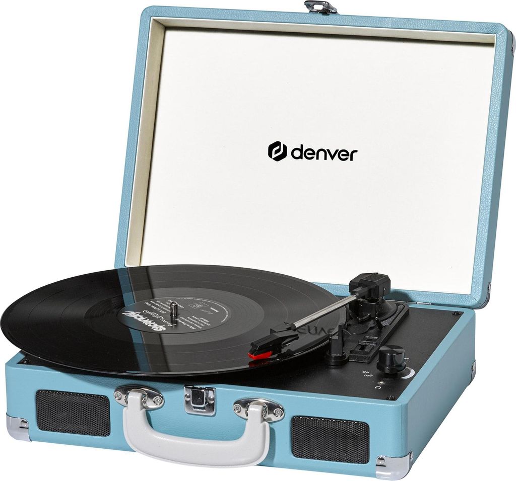 Denver VPL-120BLUE, Niebieski, 33 1/3,45,78 RPM, obrotowy, Zdjęcie produktu
