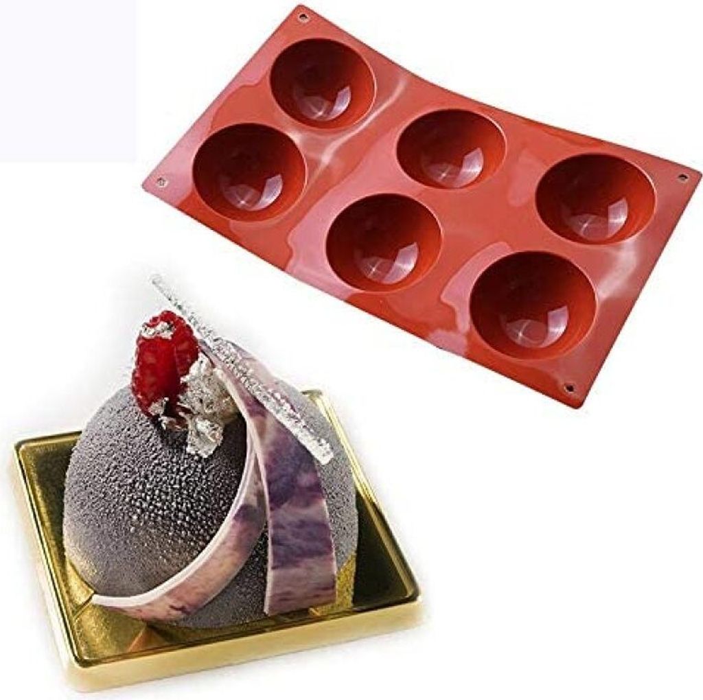 QWORK Silikonformen Halbkugel Set – 3 Stück (6, 15 & 24 Löcher) Für Schokolade, Pralinen & Mehr