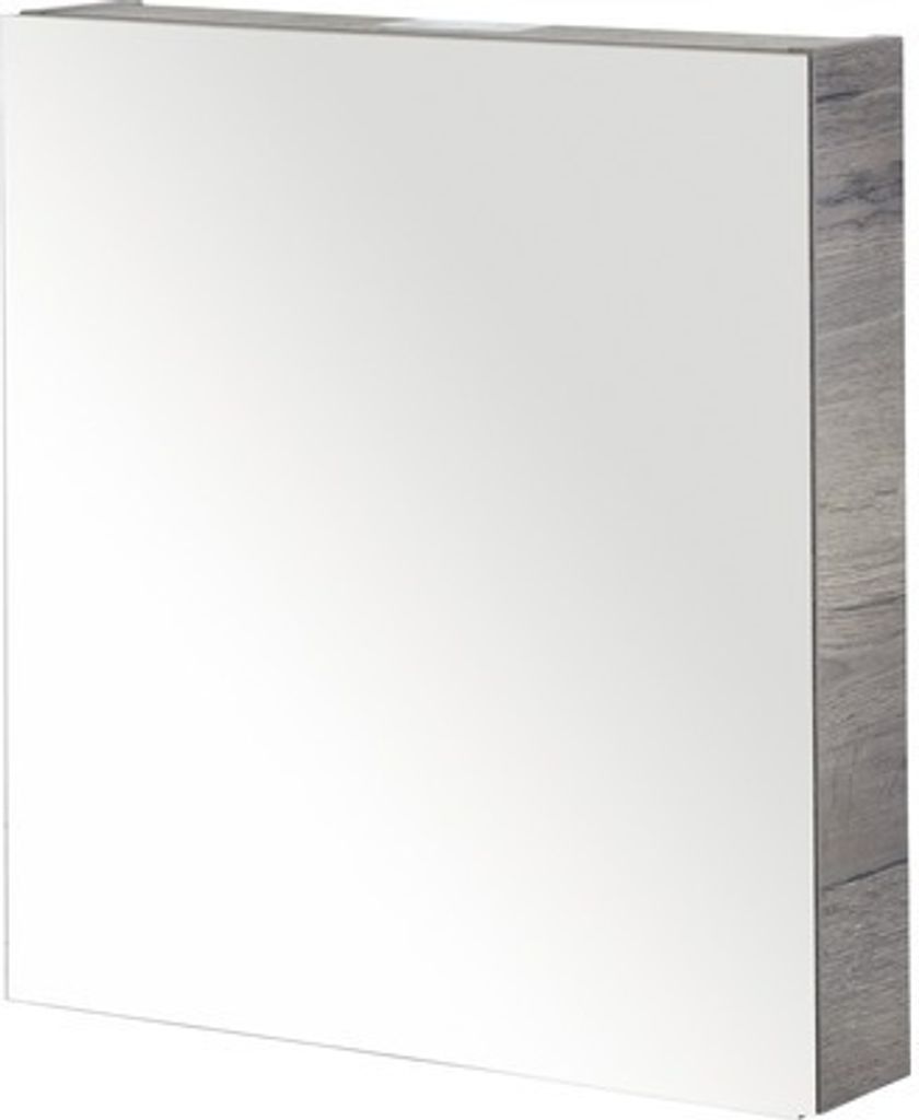 Spiegelschrank Sanox 60 x 13 x 65 cm tabacco 1-türig doppelt verspiegelte Türen