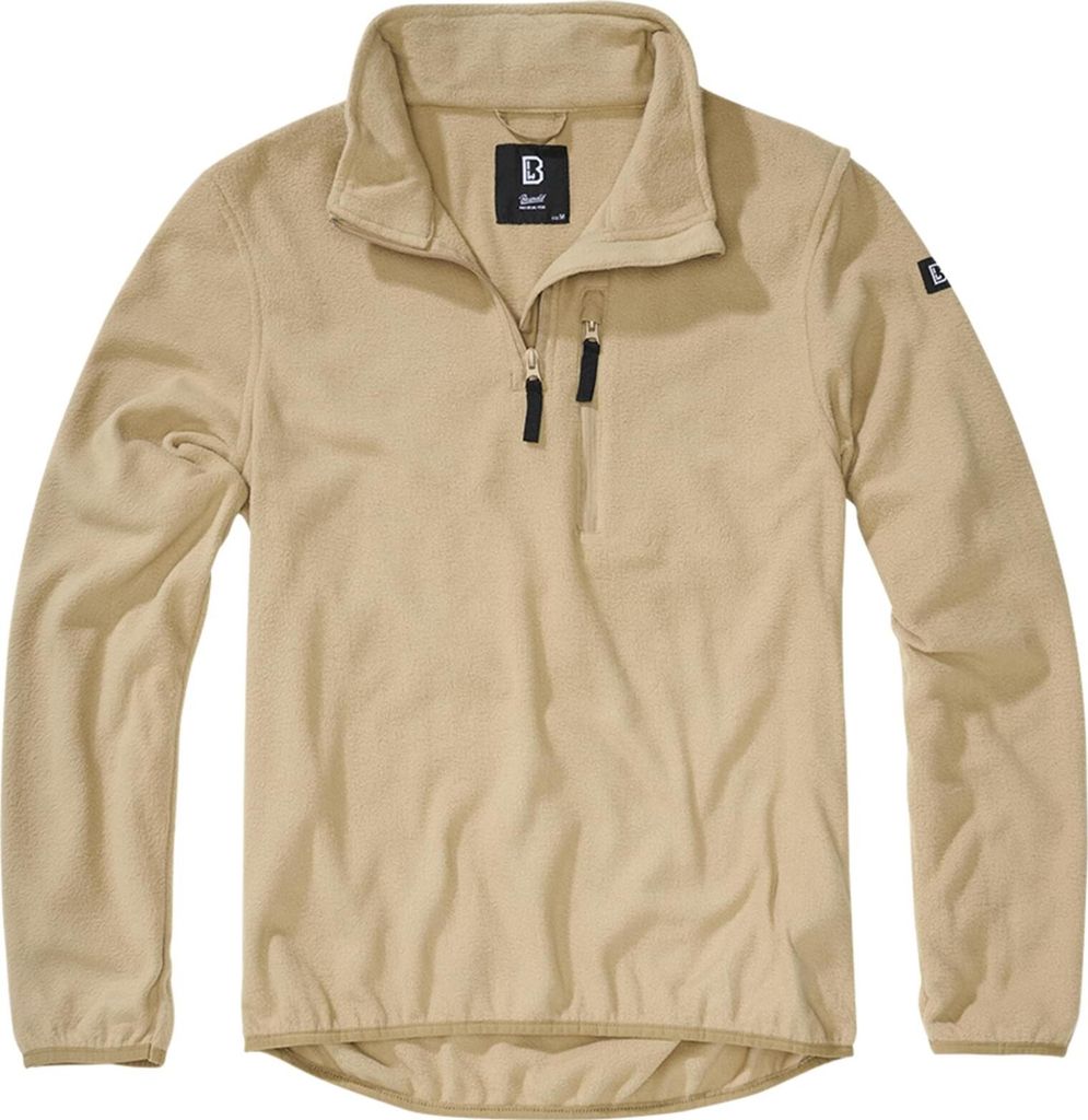 Brandit BD4036 | Fleece Troyer S bis 7XL - Farbe: Camel - Größe: L