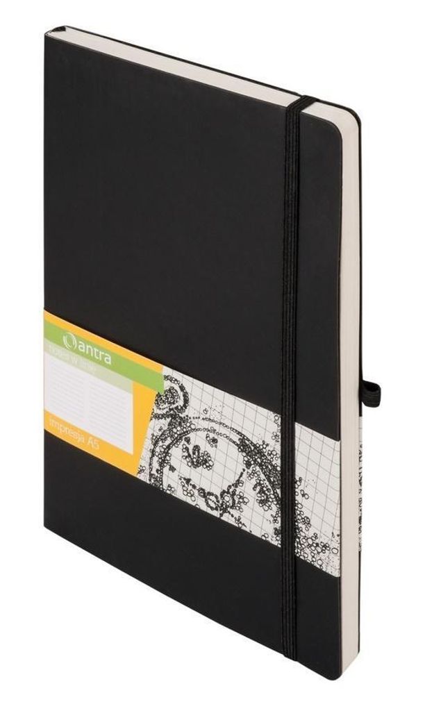 Notizbuch A5, Linie „Impresja“, schwarz