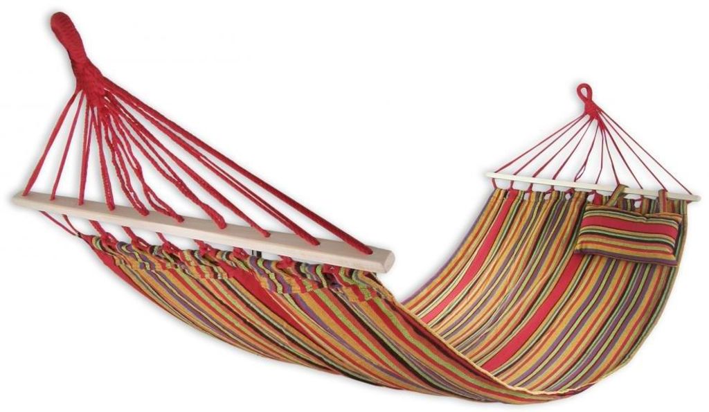 Sedco Katoenen Hangmatnet 200x80cm met versteviging en Productafbeelding 