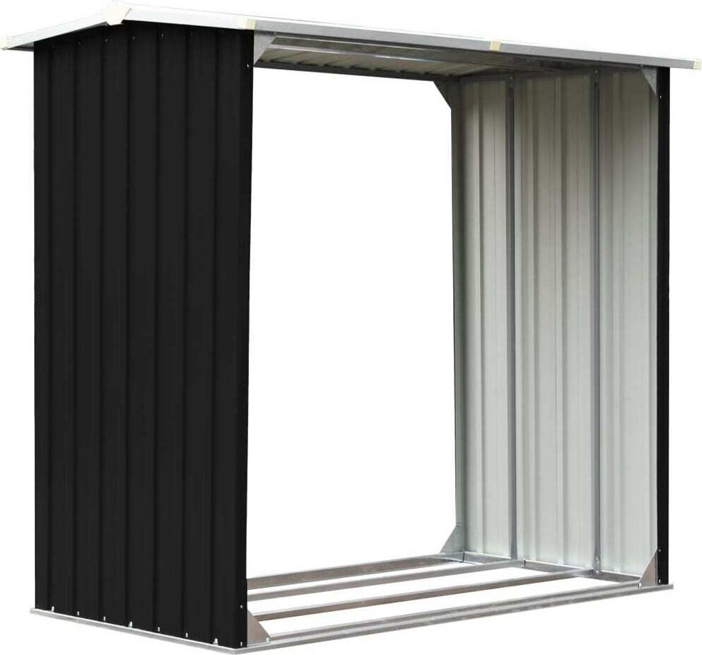 Brennholzlager Verzinkter Stahl 172x91x154 cm Anthrazit