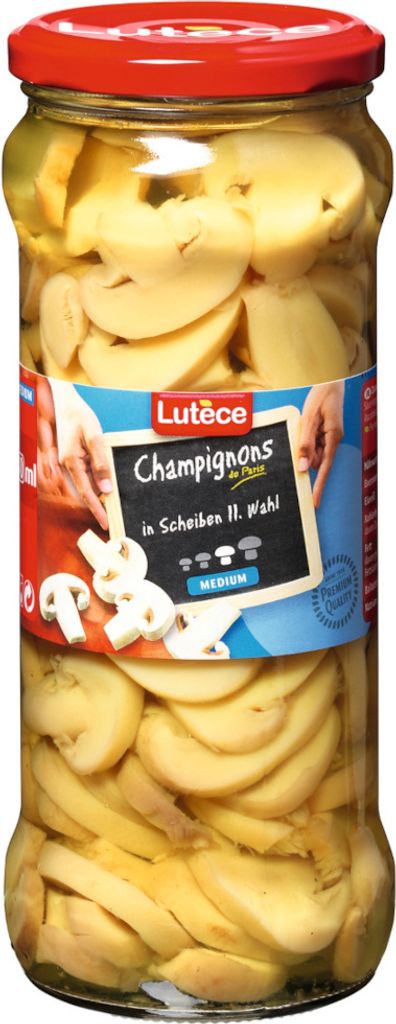 Lutece Champignons  Scheiben 530g Produktbild 
