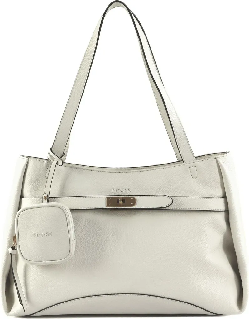 PICARD Sac à main Odeon Cityshopper White Lily en cuir blanc élégant