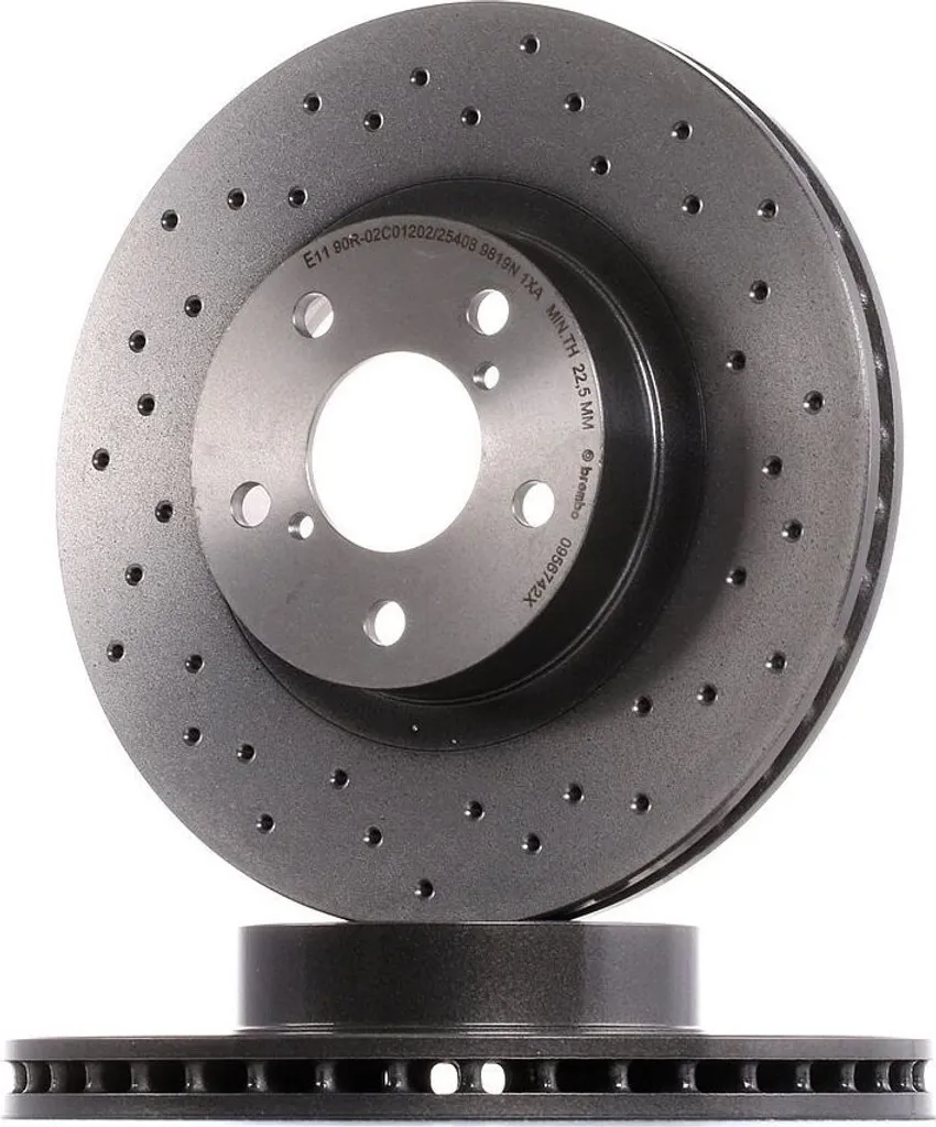 Disque de frein ventilé Brembo 09.5674.2X pour Toyota GT 86 Coupé