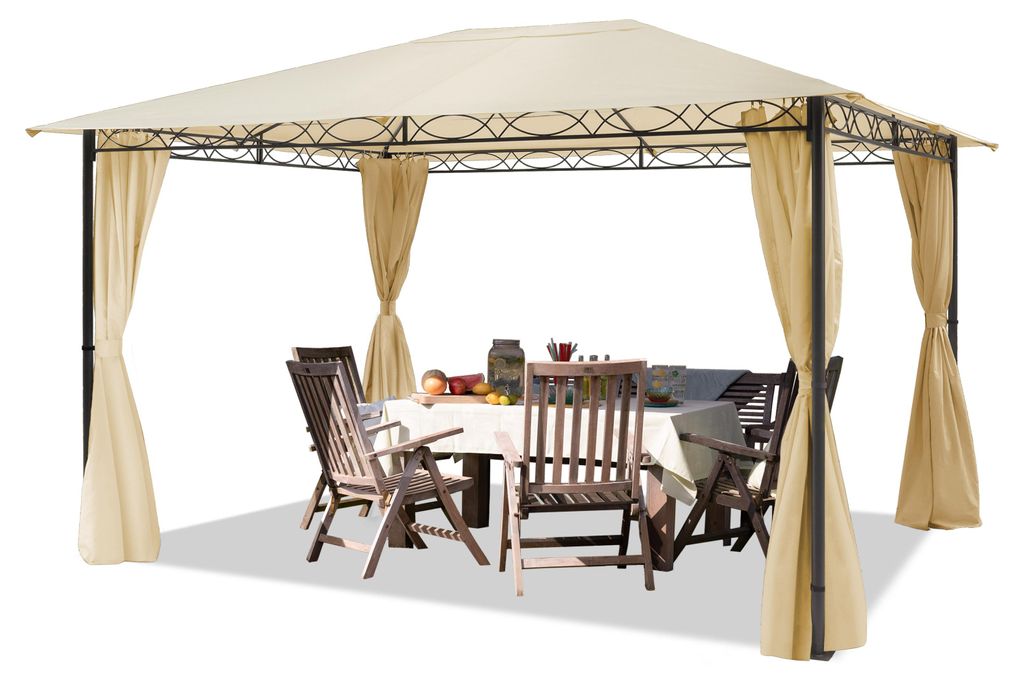 TOOLPORT Gazebo da Giardino 3x4 m - con 4 teli laterali - Immagine del prodotto 