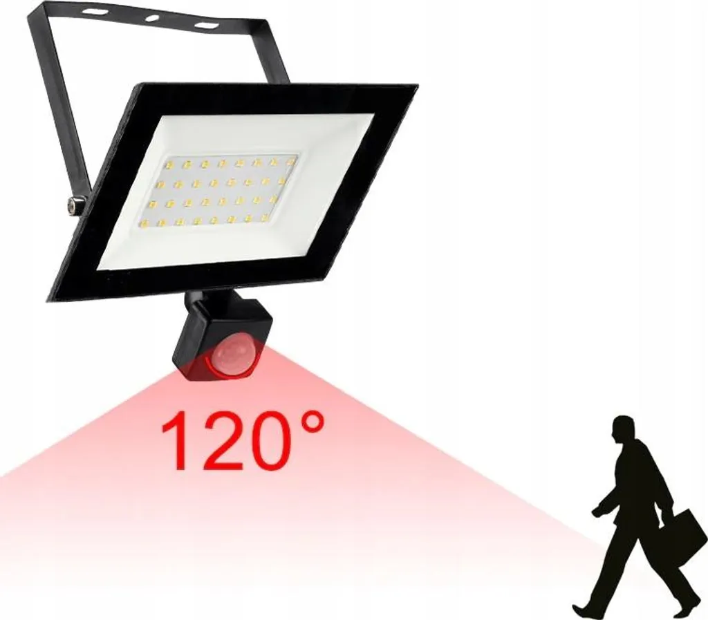 Projecteur halogène 10W anti-intrusion avec détecteur pour entrée - 2