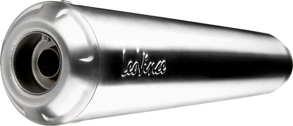 Echappement inox brossé LeoVince Classic Racer pour Royal Enfield 650