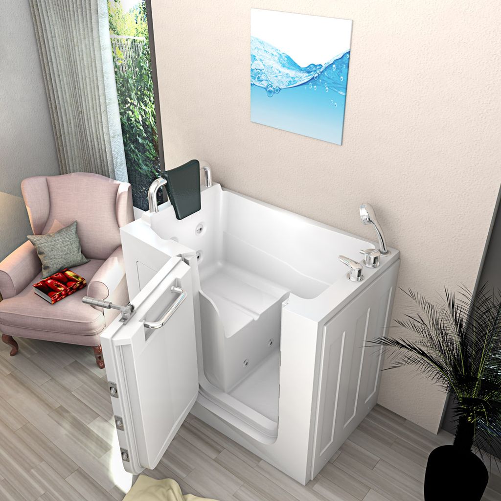 Sitzbadewanne Senioren Wanne Sitzwanne mit Tür S08-B-L Produktbild 5
