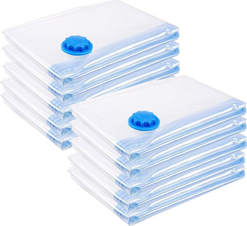Izrielar 10X 80*100cm Vakuumbeutel Kleidung Aufbewahrungsbeutel Beutel Vakuum Vacuum Kleiderbeutel Set